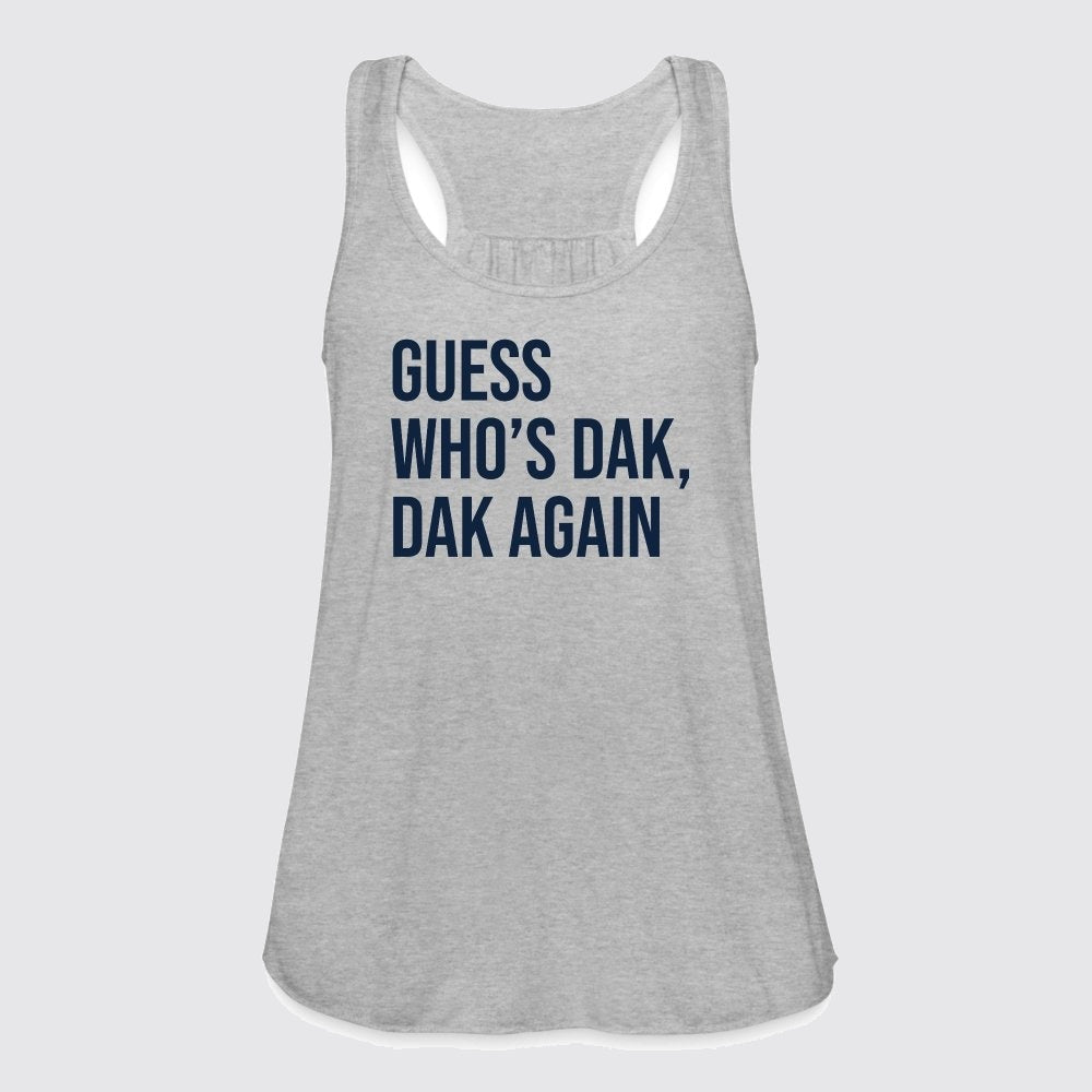 guess whos dak dak again womens flowy tank top