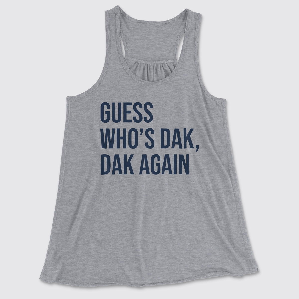 guess whos dak dak again womens flowy tank top