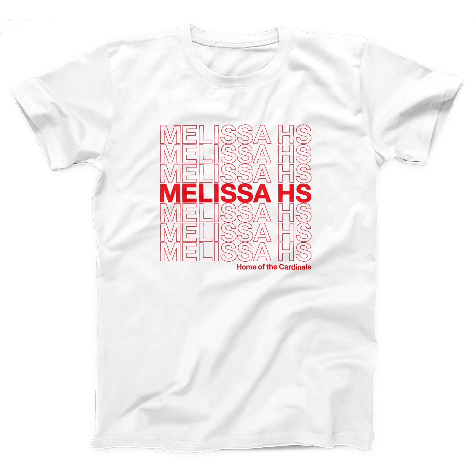 Melissa HS Home of the Cardinals Adult Unisex T-Shirt