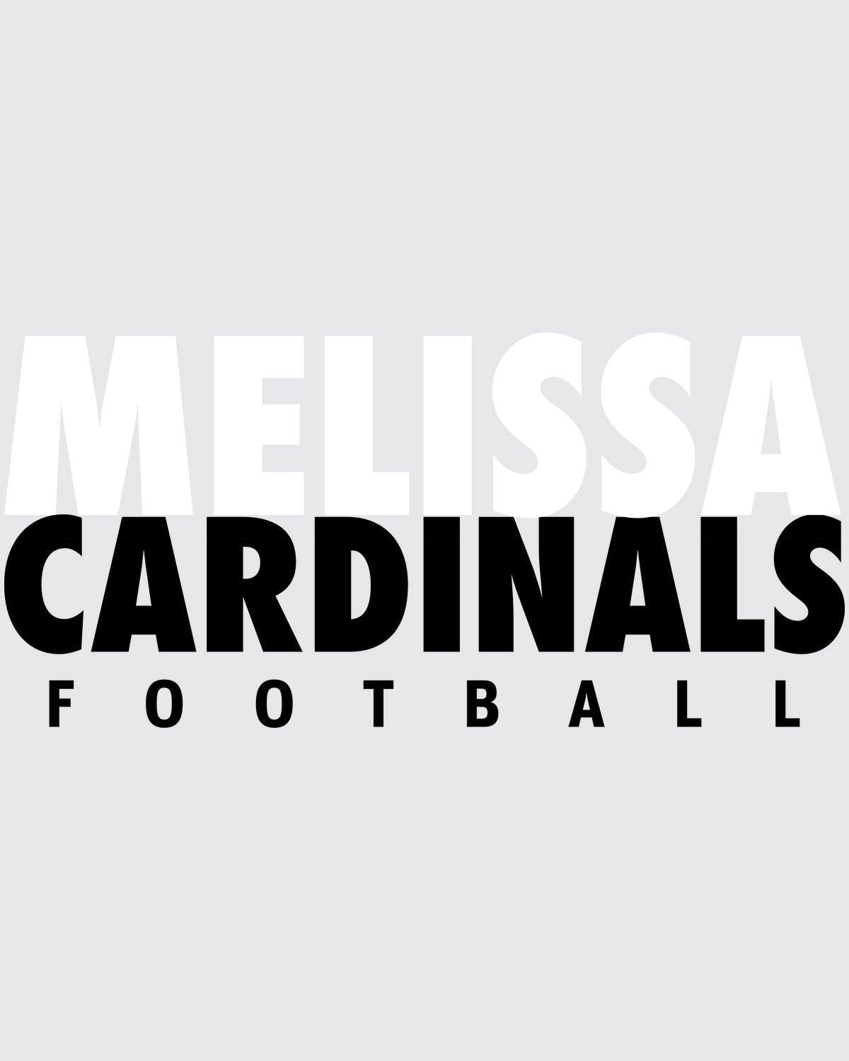 Melissa Cardinals Football T-Shirt