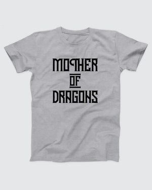 Mother of Dragons T-Shirt, flat lay on grey