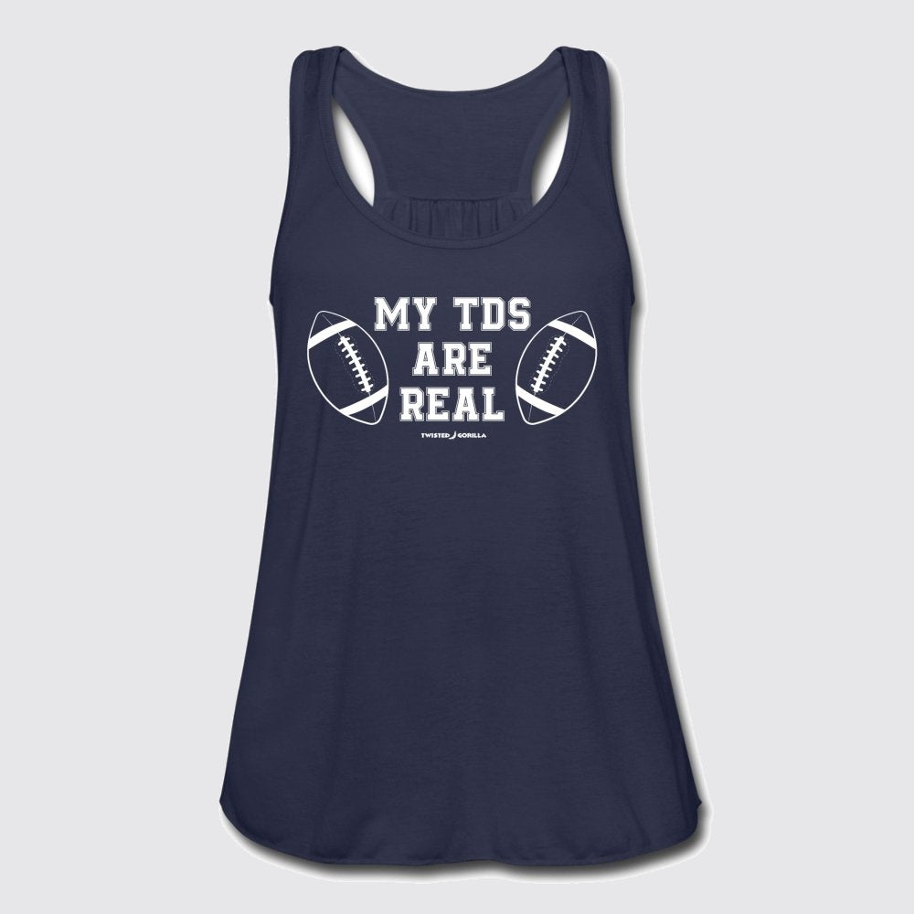 my tds are real womens flowy tank top