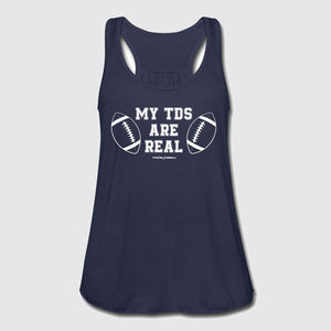 my tds are real womens flowy tank top