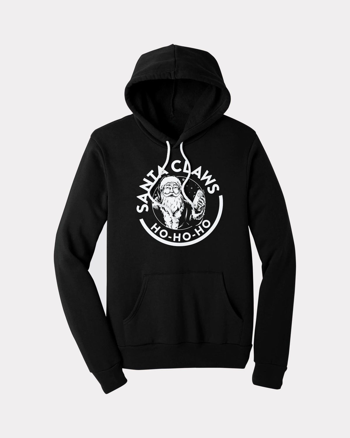 santa claws womens crop hoodie