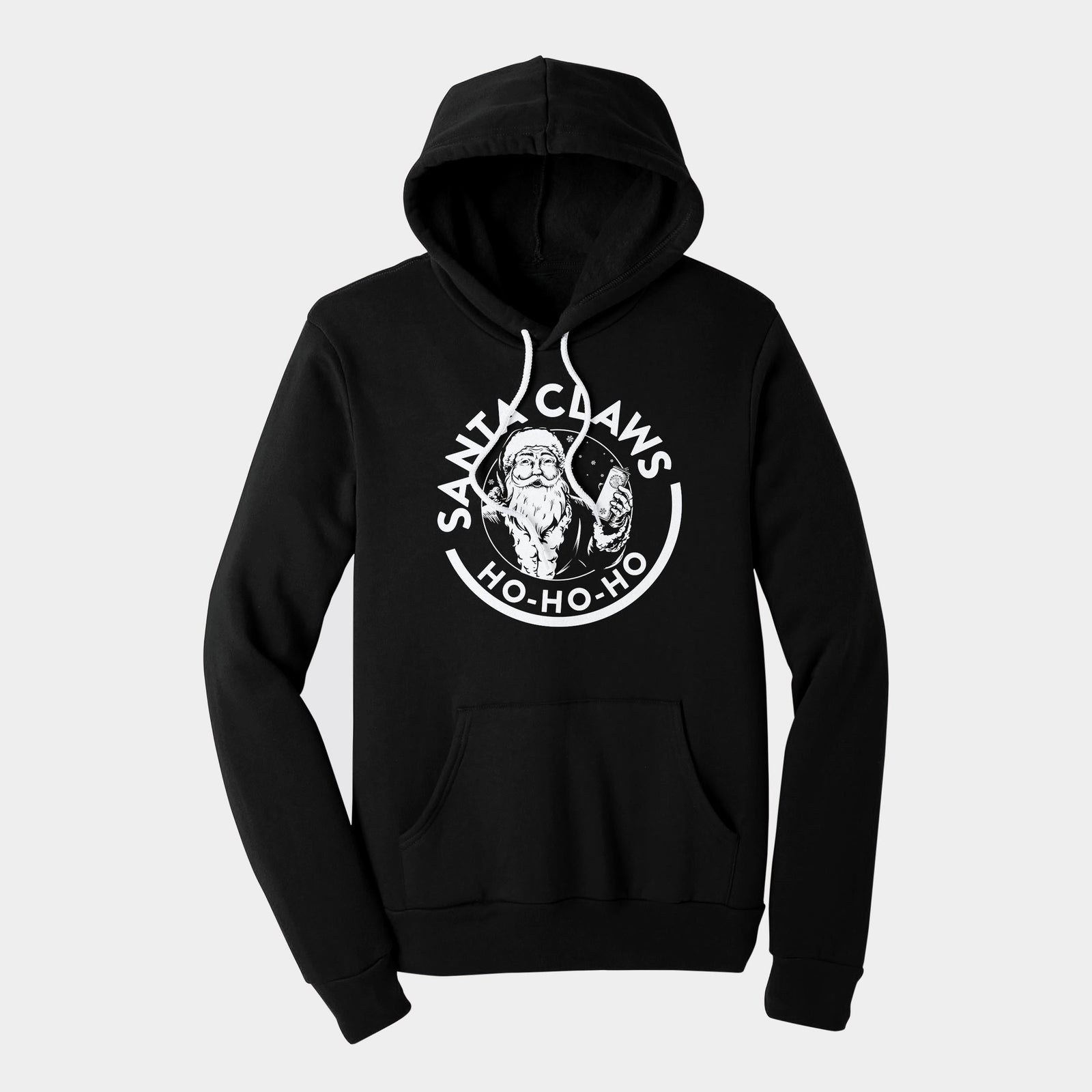 santa claws womens crop hoodie