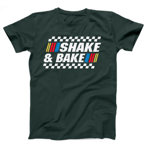 Shake and Bake T-Shirt, flat lay, Forest