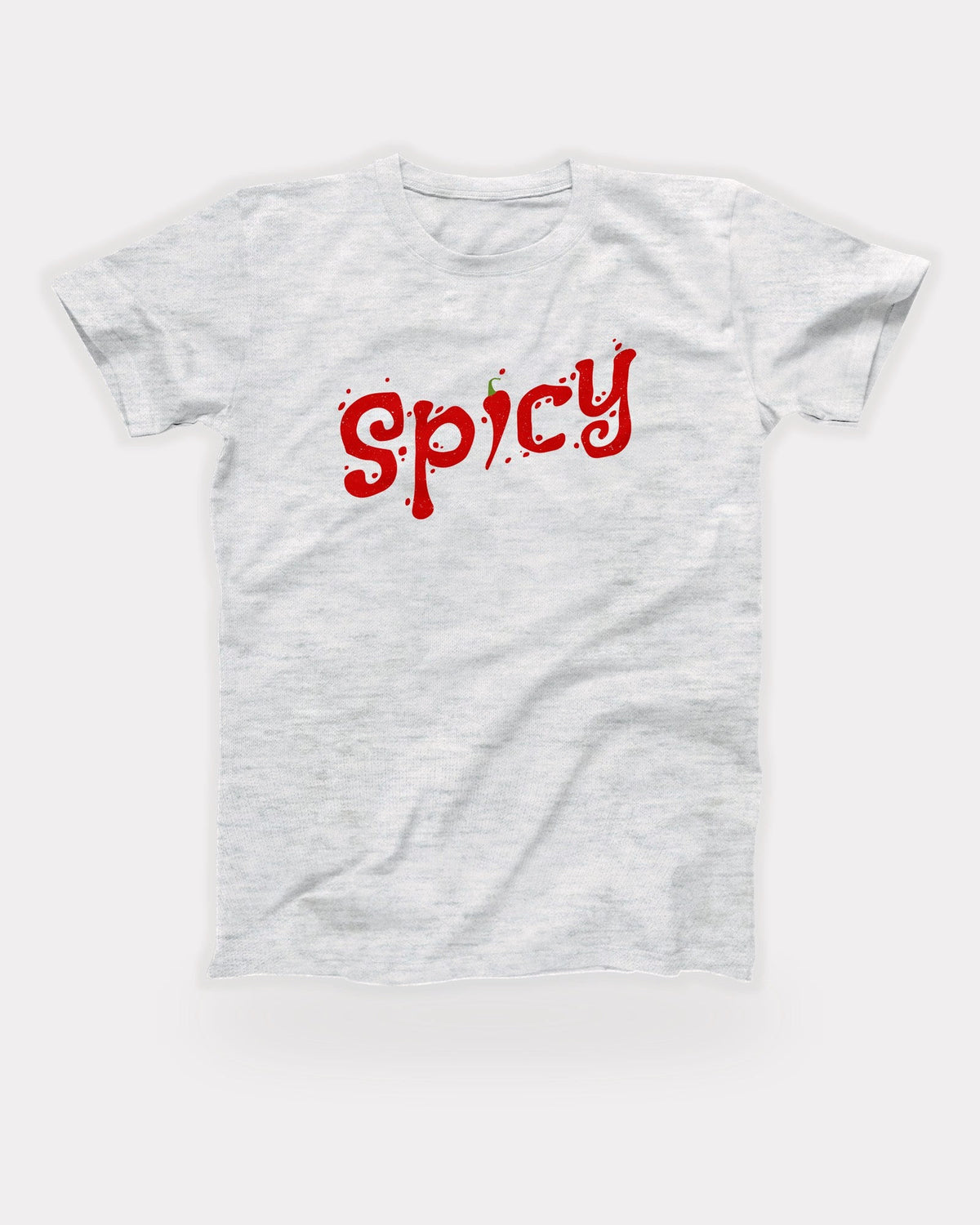 Spicy T-Shirt in Ash, flat lay on grey