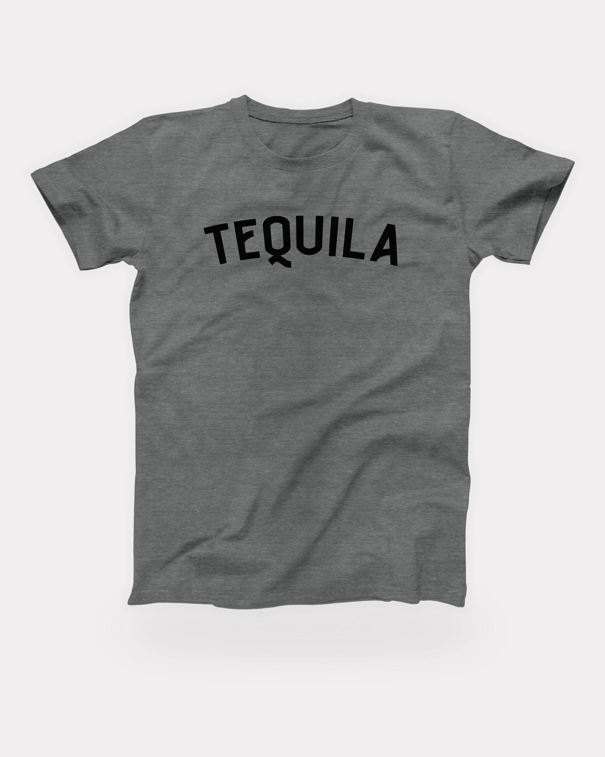 Tequila T-Shirt in Deep Heather, flat lay on grey