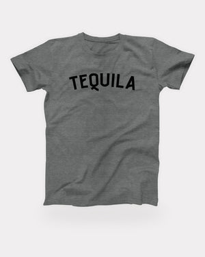 Tequila T-Shirt in Deep Heather, flat lay on grey