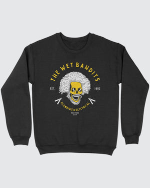 The Wet Bandits Ugly Sweater, flat lay on grey