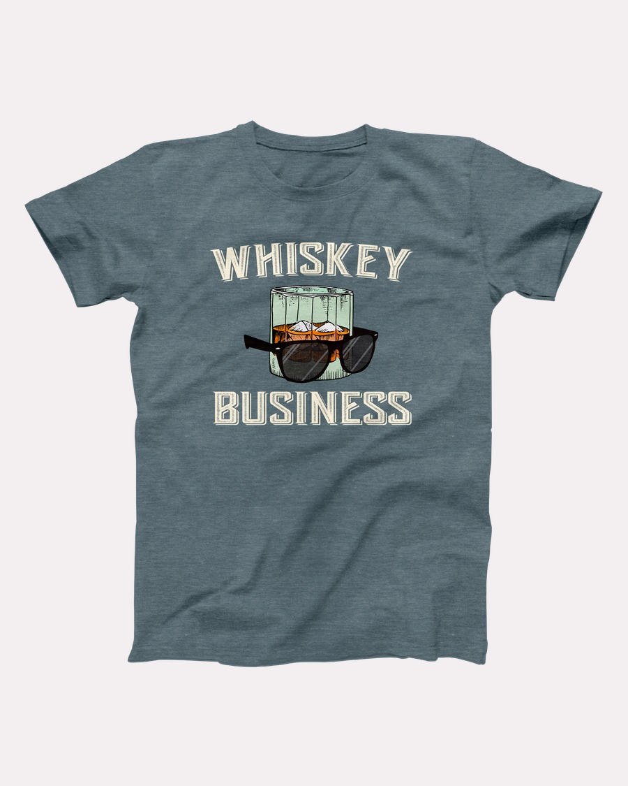 Whiskey Business T-Shirt - Heather Slate