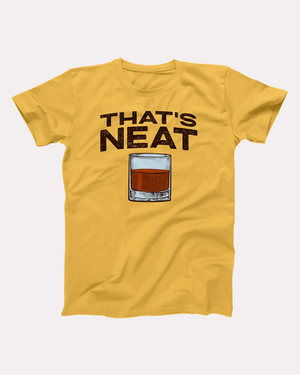Whiskey That's Neat T-Shirt - Maize Yellow