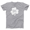 0% Irish Adult Unisex T-Shirt - Twisted Gorilla