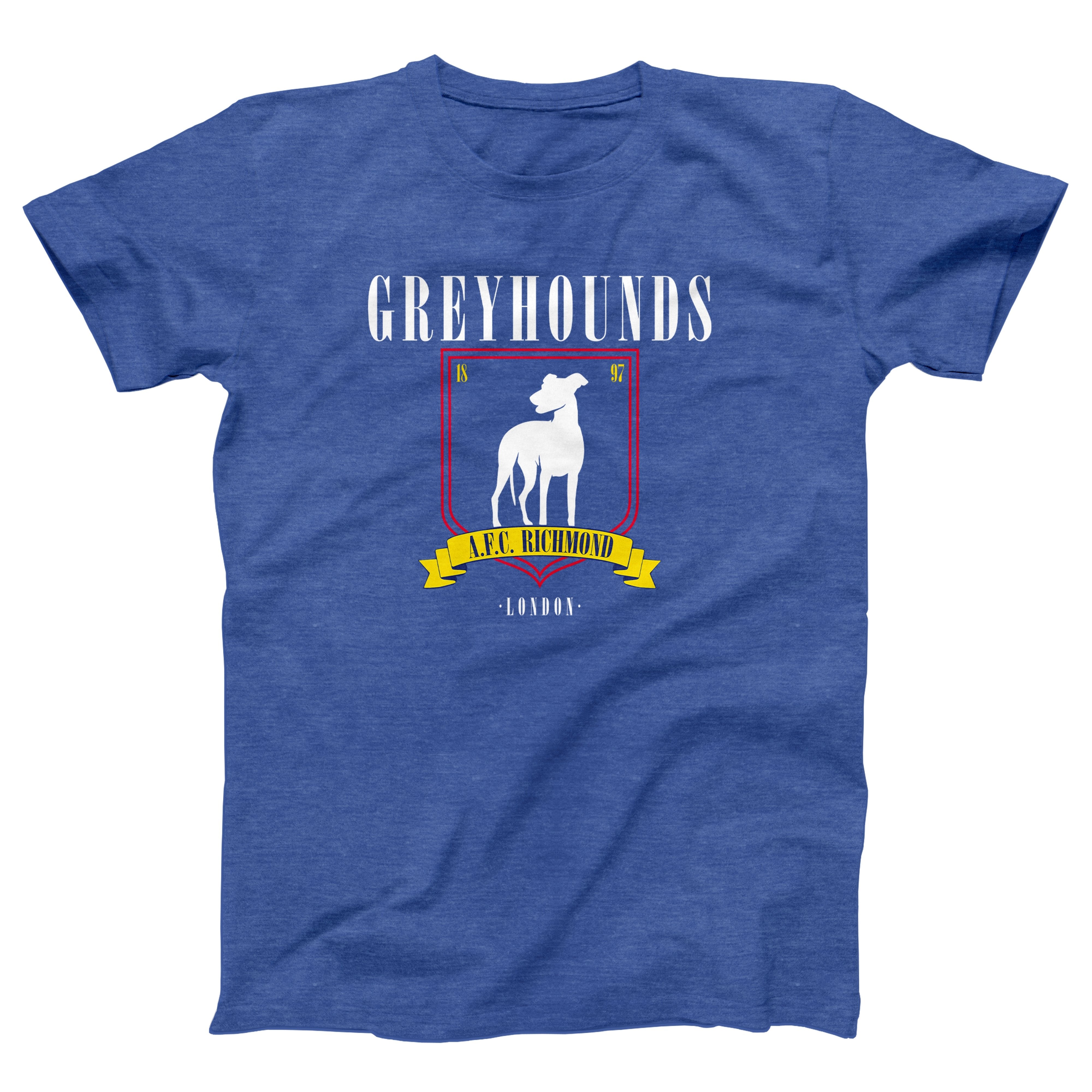 AFC Richmond Greyhounds Adult Unisex T-Shirt, Heather True Royal / 3XL