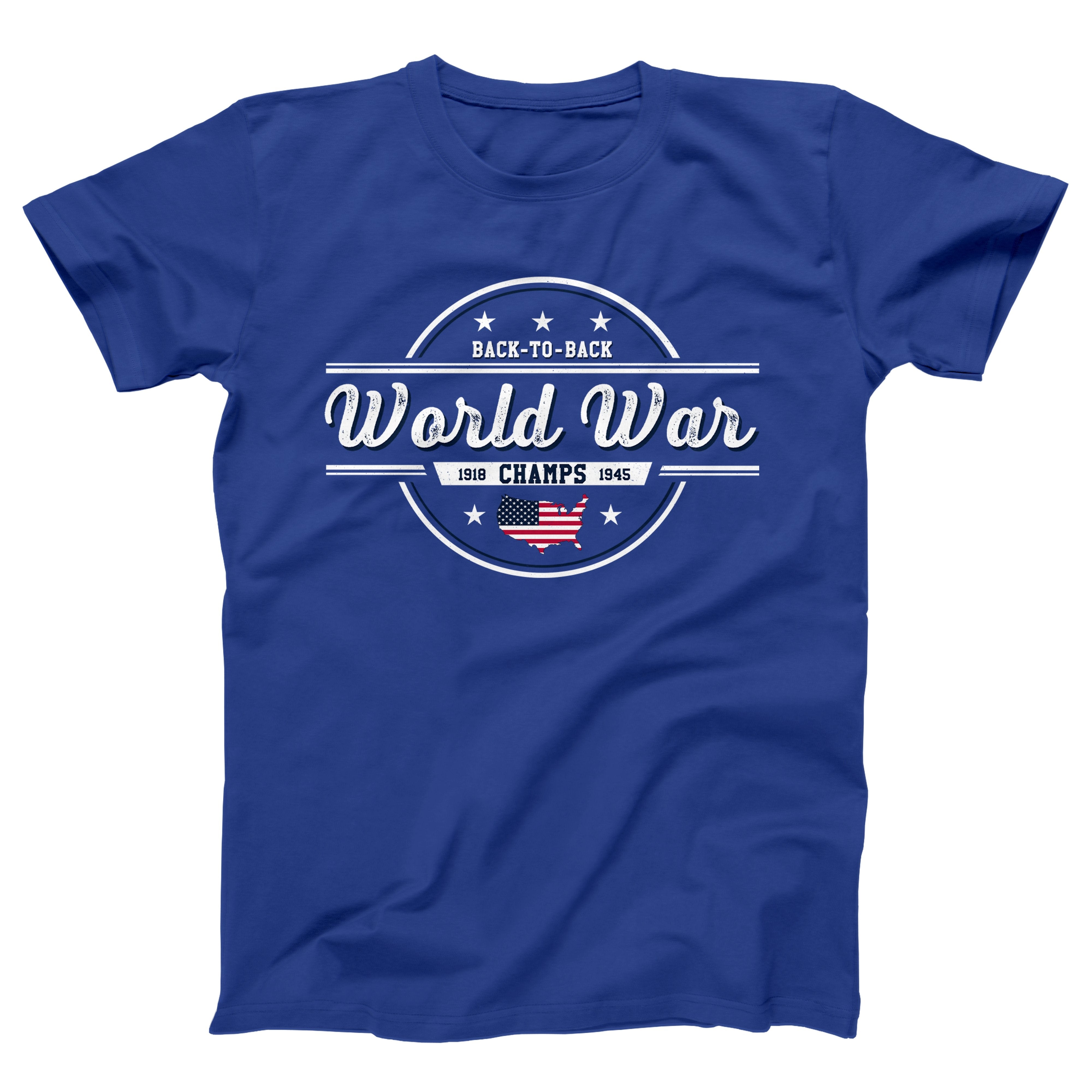 T shirt back to back world war champs online