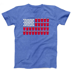 Beer Pong Flag Adult Unisex T-Shirt Twisted Gorilla