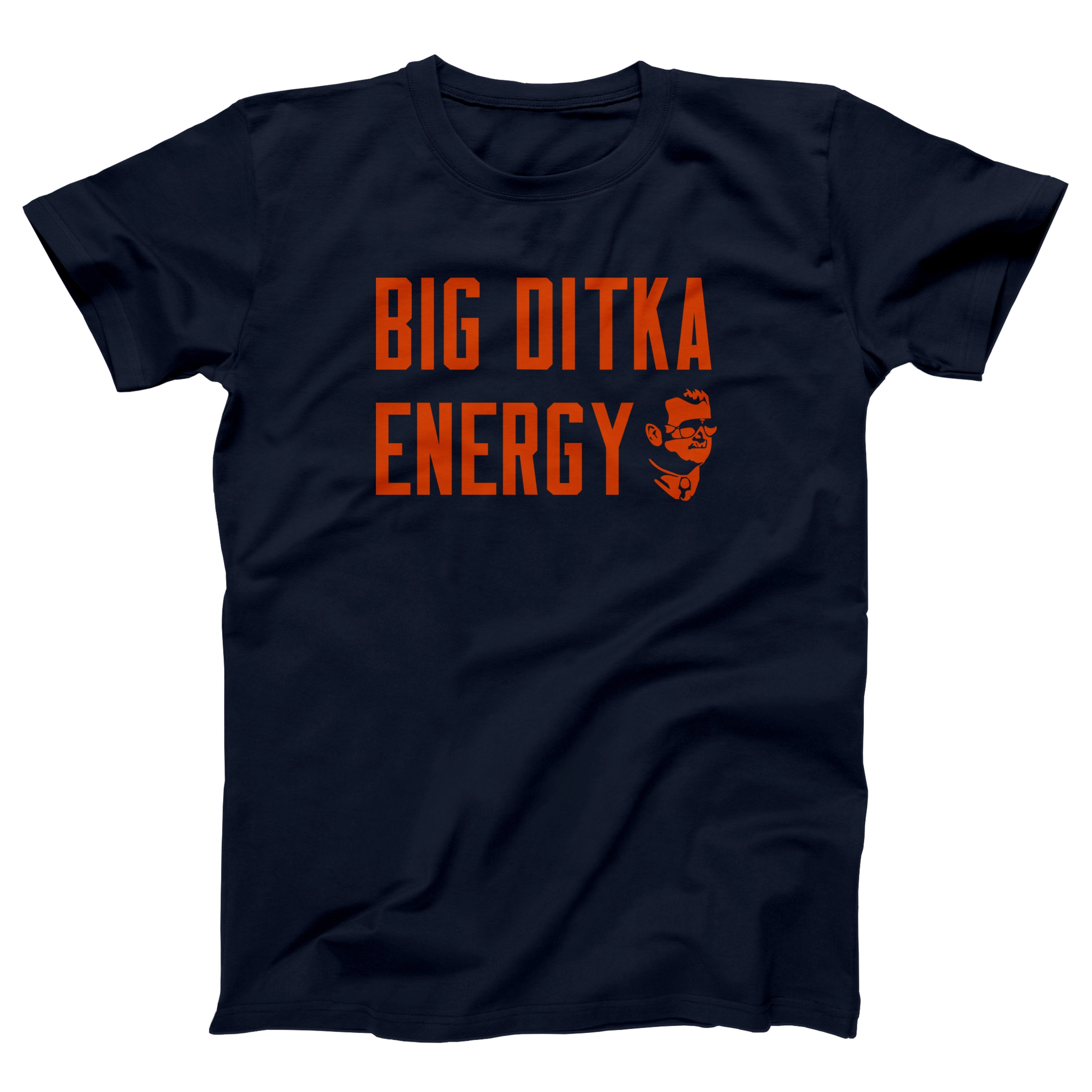 Big Ditka Energy Adult Unisex T-Shirt - Twisted Gorilla Navy / XL