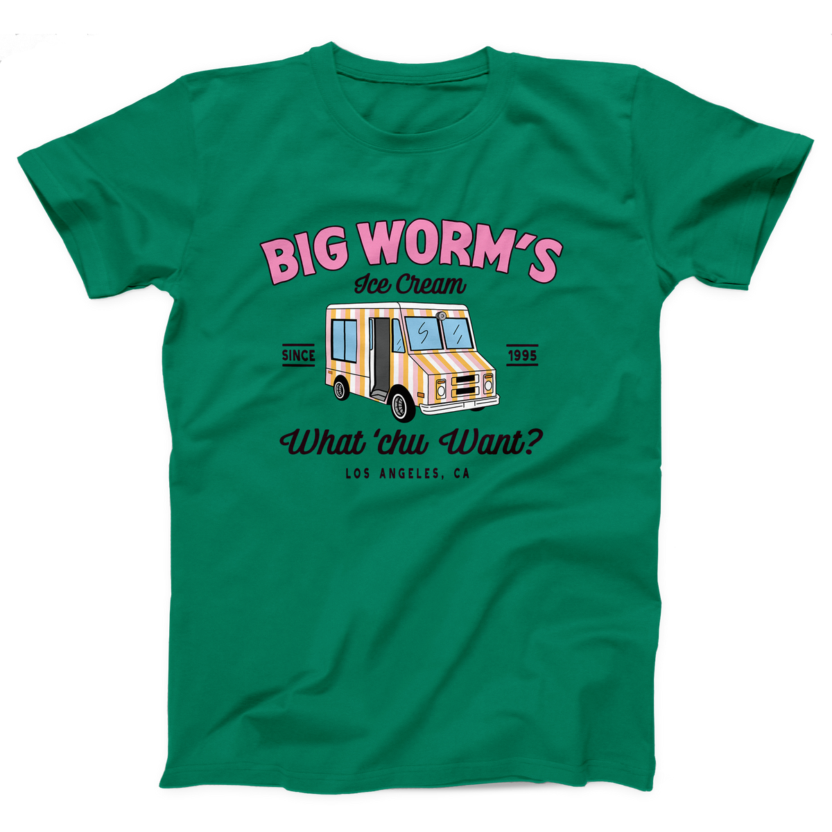 Big Worm's Ice Cream Adult Unisex T-Shirt Twisted Gorilla