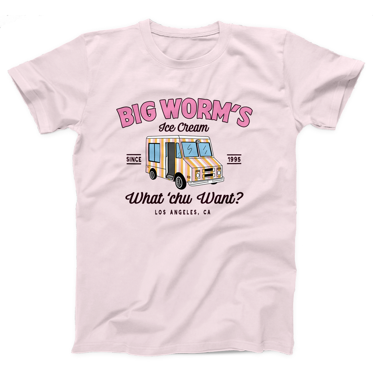 Big Worm's Ice Cream Adult Unisex T-Shirt Twisted Gorilla