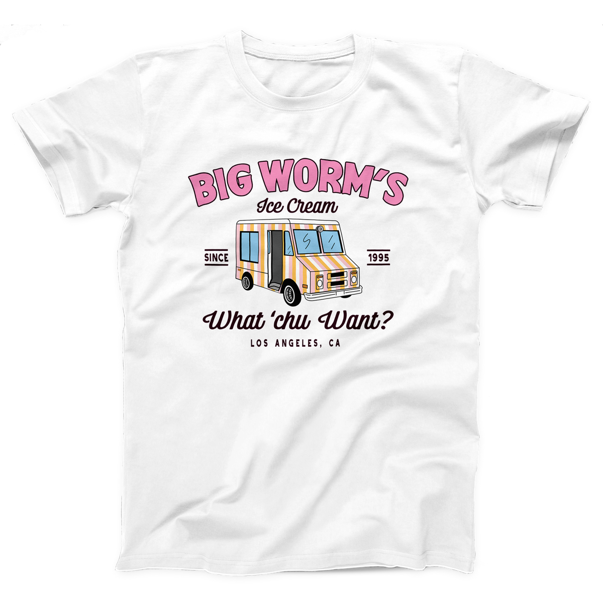 Big Worm's Ice Cream Adult Unisex T-Shirt Twisted Gorilla