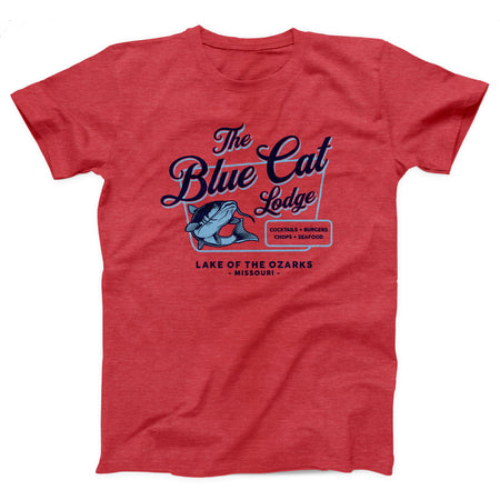 The Blue Cat Lodge - Men's Short Sleeve Graphic T-Shirt - Size Medium