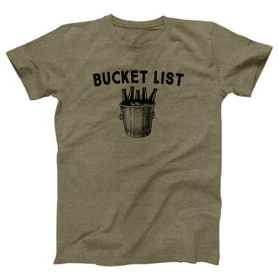 Bucket List Adult Unisex T-Shirt - Twisted Gorilla