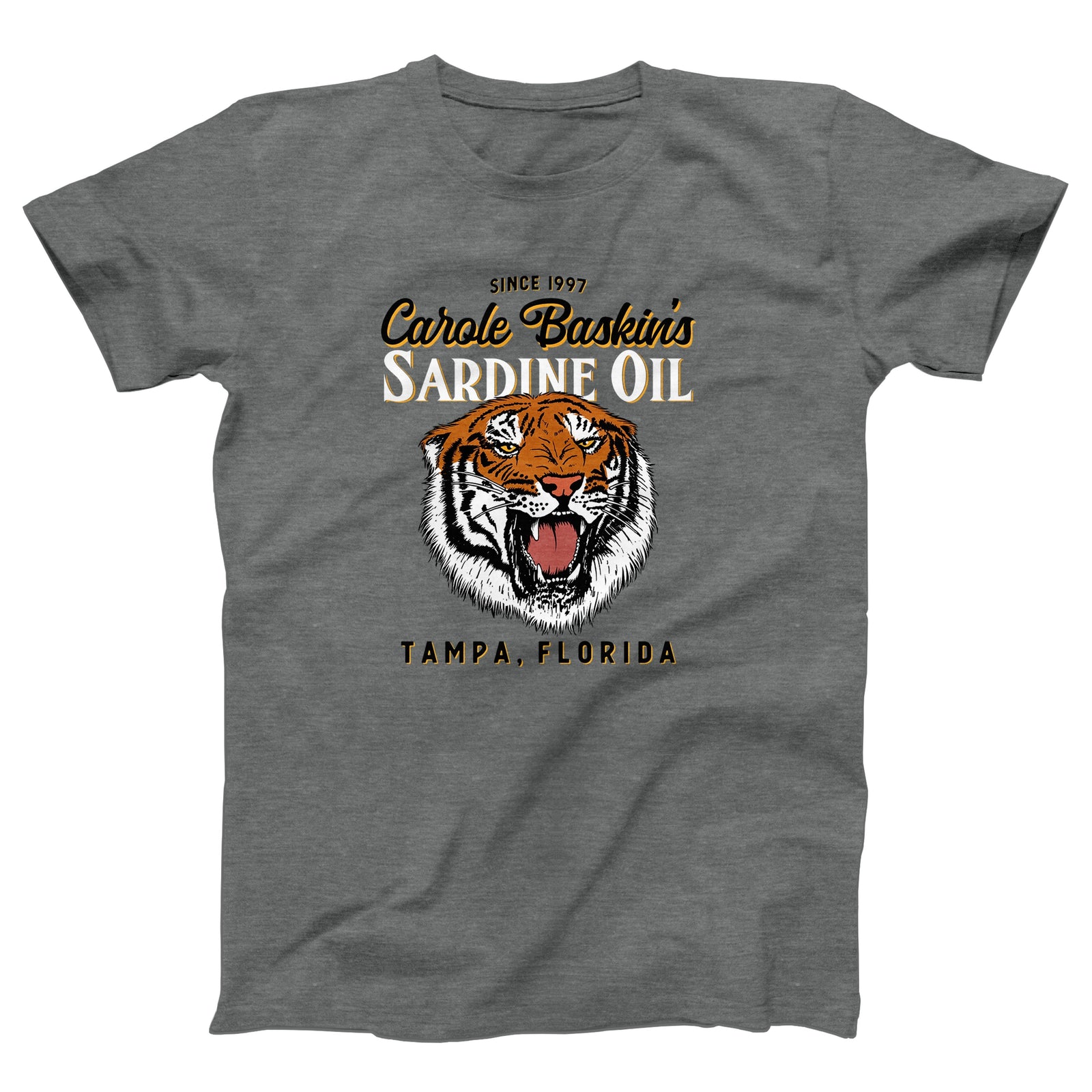 Carole Baskin's Sardine Oil Adult Unisex T-Shirt Twisted Gorilla