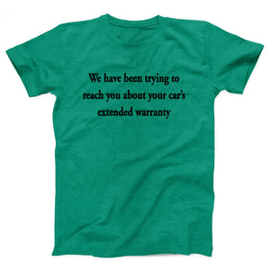 Car's Extended Warranty Adult Unisex T-Shirt - Twisted Gorilla
