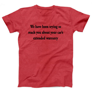 Car's Extended Warranty Adult Unisex T-Shirt - Twisted Gorilla
