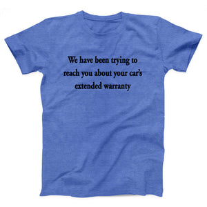 Car's Extended Warranty Adult Unisex T-Shirt - Twisted Gorilla