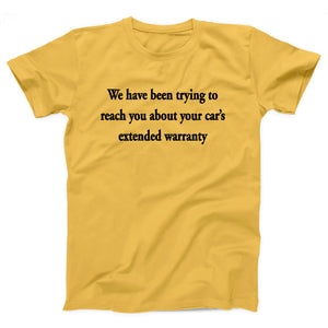 Car's Extended Warranty Adult Unisex T-Shirt - Twisted Gorilla