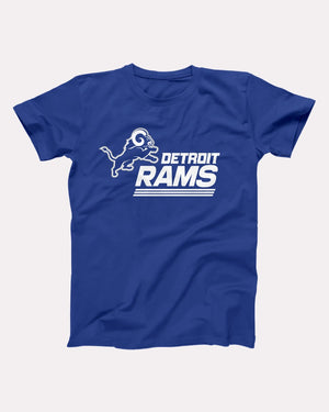 Detroit Rams Adult Unisex T-Shirt - Twisted Gorilla