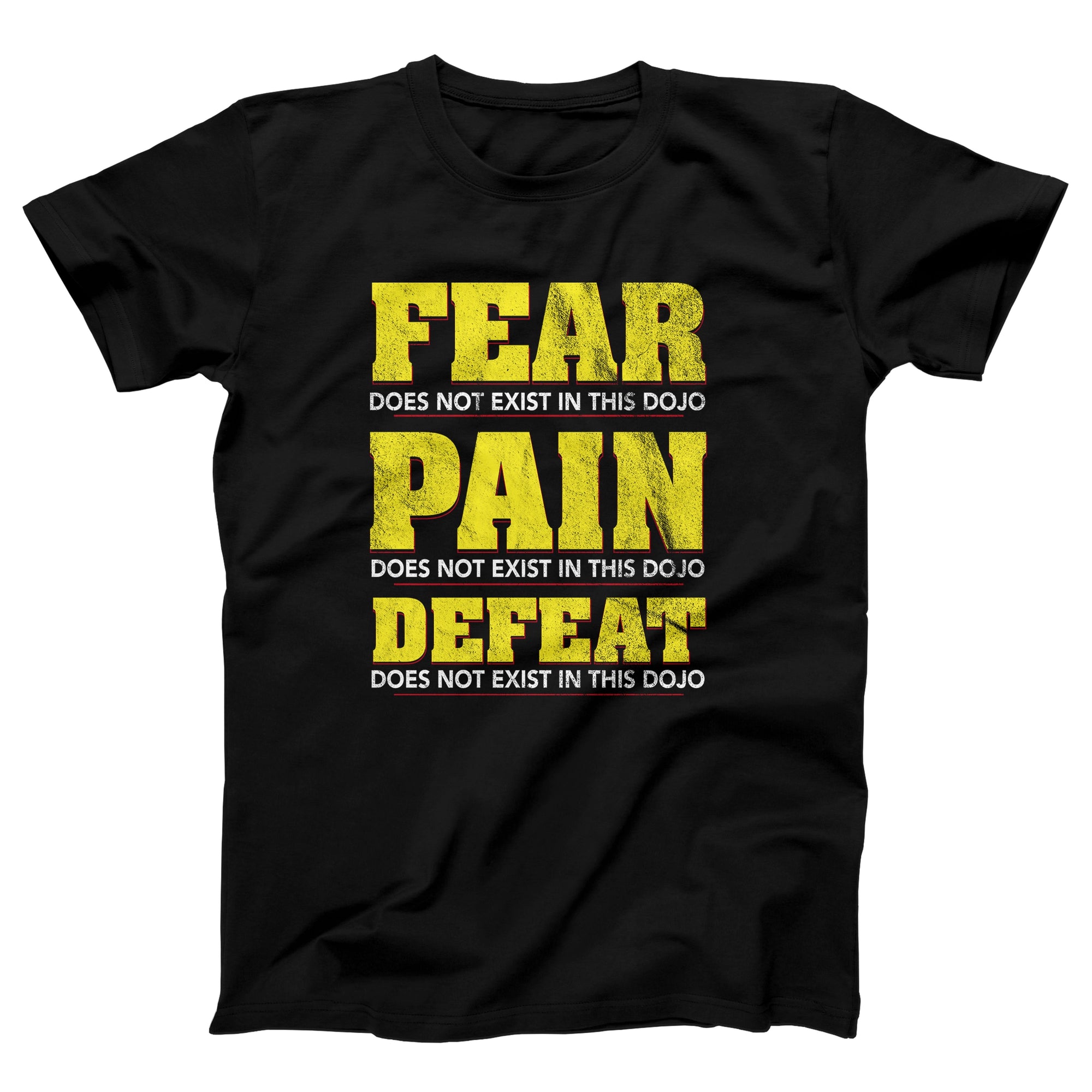 Fear Pain Defeat Adult Unisex T-Shirt - Twisted Gorilla