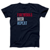 Fireworks Beer Repeat Adult Unisex T-Shirt