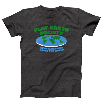 Flat Earth Society Adult Unisex T-Shirt - Twisted Gorilla
