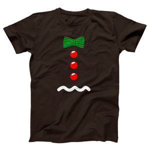 Gingerbread Man Suit Adult Unisex T-Shirt - Twisted Gorilla