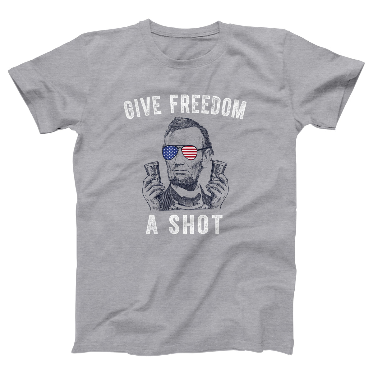 Give Freedom A Shot Adult Unisex T-Shirt - Twisted Gorilla