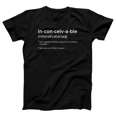 Inconceivable Adult Unisex T-Shirt - Twisted Gorilla