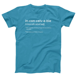 Inconceivable Adult Unisex T-Shirt - Twisted Gorilla