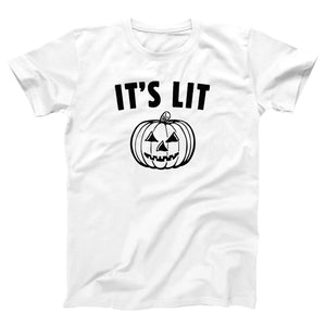 It's Lit Pumpkin Adult Unisex T-Shirt Twisted Gorilla