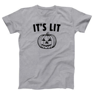 It's Lit Pumpkin Adult Unisex T-Shirt - Twisted Gorilla