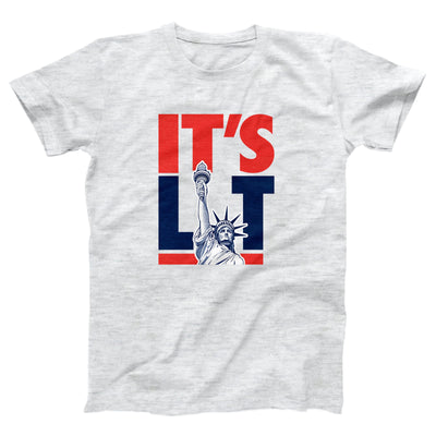 It's Lit (Statue of Liberty) Adult Unisex T-Shirt - Twisted Gorilla