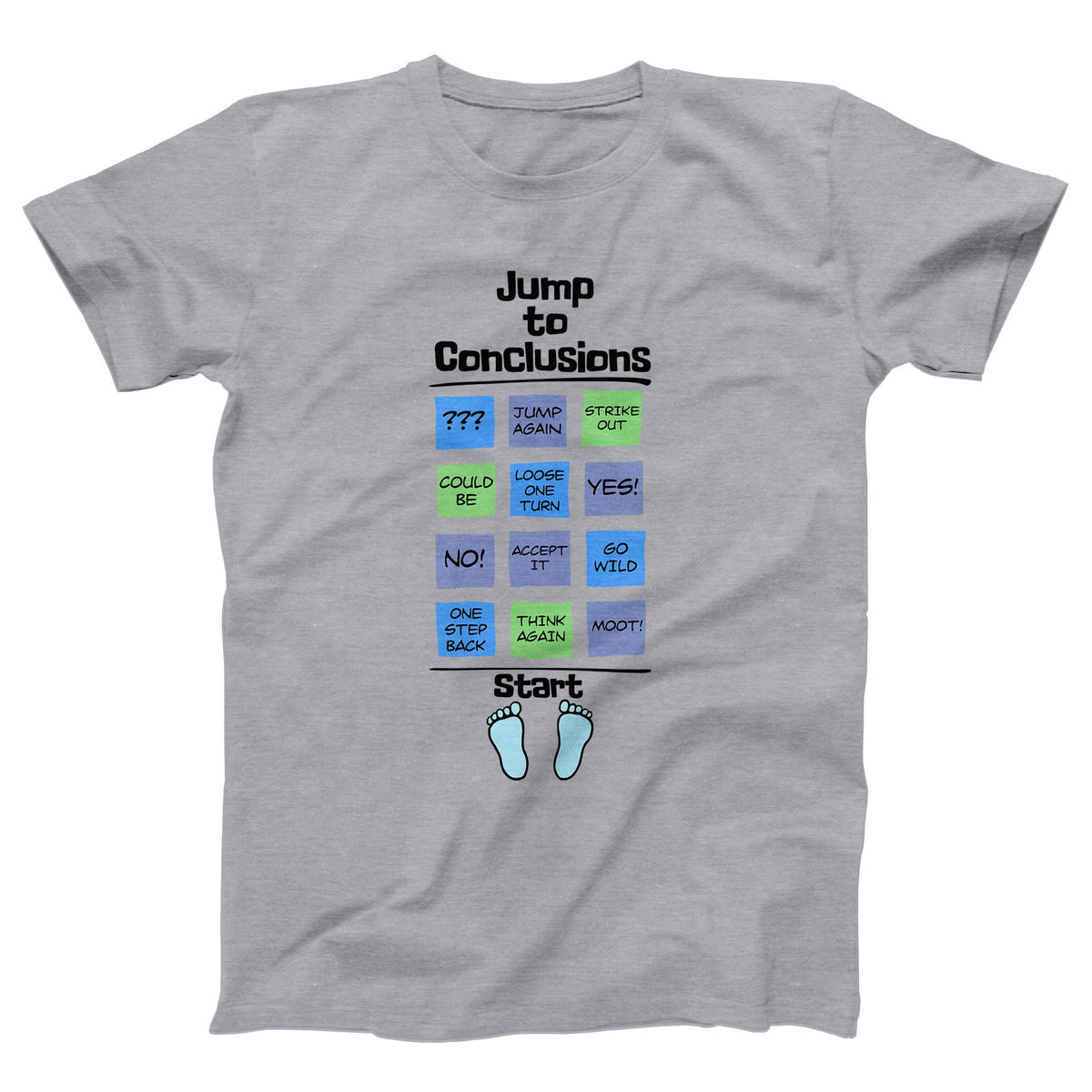 Jump To Conclusions Mat Adult Unisex T-Shirt - Twisted Gorilla