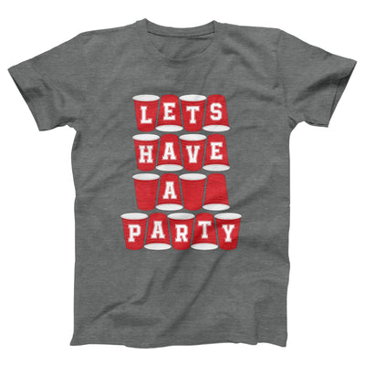 Let's Have A Party Adult Unisex T-Shirt - Twisted Gorilla
