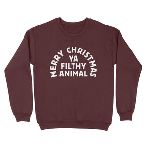 Merry Christmas Ya Filthy Animal Ugly Sweater - Twisted Gorilla