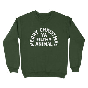 Merry Christmas Ya Filthy Animal Ugly Sweater - Twisted Gorilla