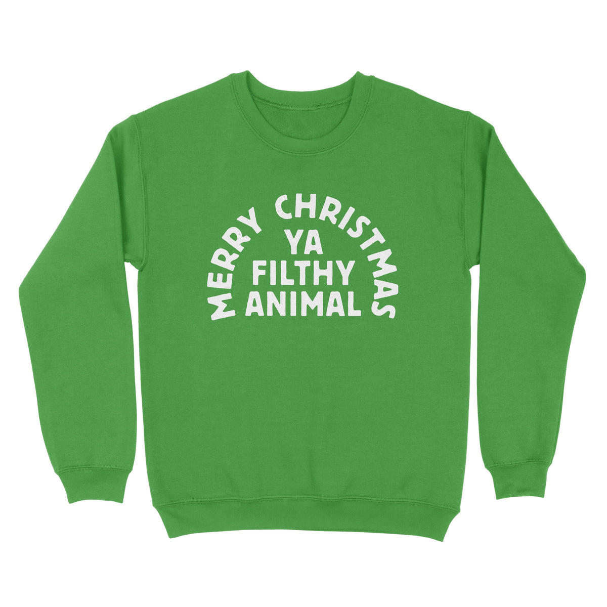 Merry Christmas Ya Filthy Animal Ugly Sweater - Twisted Gorilla