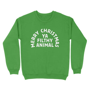 Merry Christmas Ya Filthy Animal Ugly Sweater - Twisted Gorilla