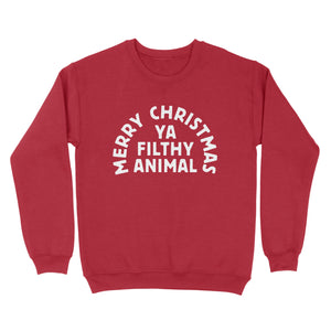 Merry Christmas Ya Filthy Animal Ugly Sweater - Twisted Gorilla