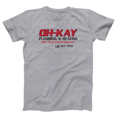 Oh-Kay Plumbing & Heating Adult Unisex T-Shirt - Twisted Gorilla